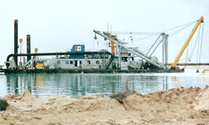 Garhoud Bay - cutter suction dredger