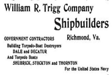 An 1899 advertisemenmt for William Trigg
