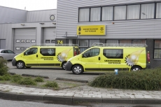 Smeertechniek Rotterdam Pand met Bedrijfswagens