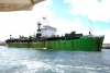 Vlaanderen XVII  Pulling into port, Willemstad, Curacao na,  February 2,2012 
